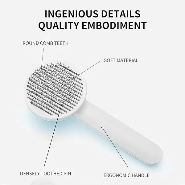 White_Metal_Dog_Comb_Brush_Pet_Grooming_Brush_Self_Cleaning_Slicker_Brush_For_Dogs_And_Cats_Pet_Grooming_Tool_Dog_Hair_Cleaner_Brush_Comb_Shedding_Trimming_Self_Grooming_Brush_1_Pcs