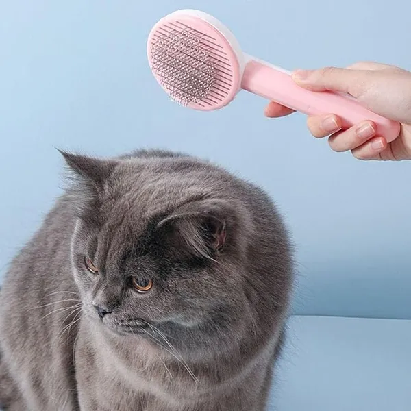 White_Metal_Dog_Comb_Brush_Pet_Grooming_Brush_Self_Cleaning_Slicker_Brush_For_Dogs_And_Cats_Pet_Grooming_Tool_Dog_Hair_Cleaner_Brush_Comb_Shedding_Trimming_Self_Grooming_Brush_1_Pcs