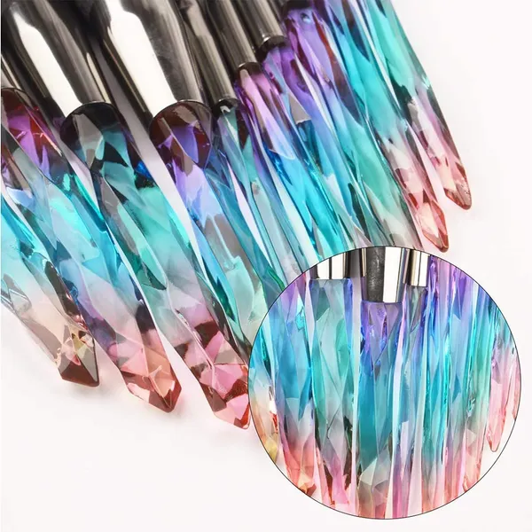 Multicolor_Acrylic_Makeup_Brushes_Crystal_Handle,_Make_Up_Brush_10Pcs_Professional_Diamond_Cosmetic_Brush_Set_For_Kabuki_Concealer_Face_Powder_Eye_Shadow_Highlight_Blue_Unicorn_Brush_Kit_For_Make_Up