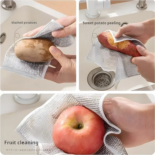 Silver_Microfiber_Heavy_Duty_Non-Scratch_Dish_Scrubbers_For_Cleaning_Dishes_&_Sinks,_Pots,_Pans_(4Pcs)