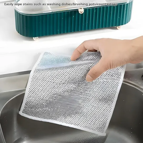 Silver_Microfiber_Heavy_Duty_Non-Scratch_Dish_Scrubbers_For_Cleaning_Dishes_&_Sinks,_Pots,_Pans_(4Pcs)