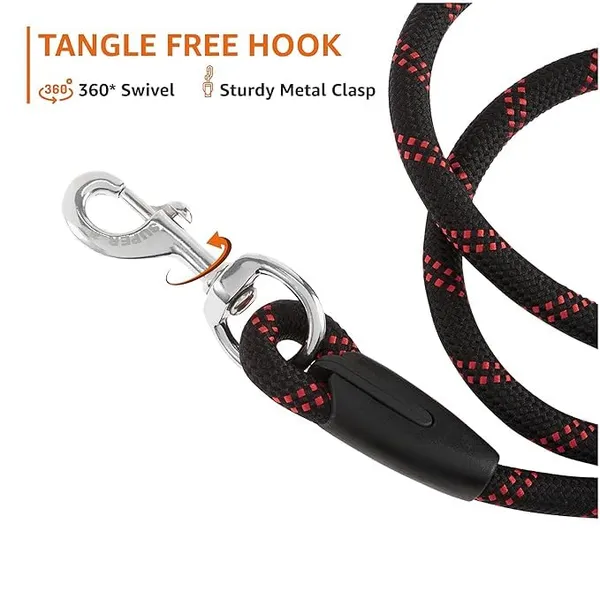 Black_Nylon_Heavy_Duty_Nylon_Dog_Leash_|_Anti_Slip_Padded_Handle_Long_Dog_Leash_|_Highly_Reflective_Leash_For_Dogs_|_Dog_Rope_For_Medium_&_Large_Dogs_|_Dog_Training_Leash