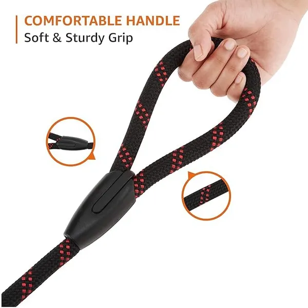 Black_Nylon_Heavy_Duty_Nylon_Dog_Leash_|_Anti_Slip_Padded_Handle_Long_Dog_Leash_|_Highly_Reflective_Leash_For_Dogs_|_Dog_Rope_For_Medium_&_Large_Dogs_|_Dog_Training_Leash