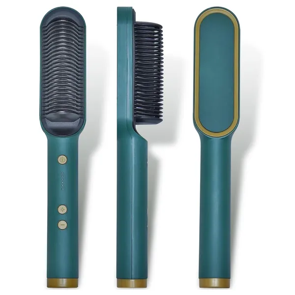 Dark_Green_Ceramic_Professional_Hair_Straightener_Comb,_5_Temperature_Ptc_Fast_Heating_Electric_Comb_Straightener_Brush_For_Women_And_Men,_Ceramic_Hair_Styler_Machine_With_Temporature_Setting