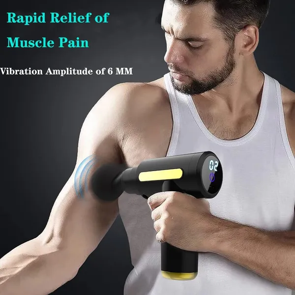 Black_Plastic_Deep_Tissue_Massage_Gun_|_Rechargable_Percussion_Muscle_Massager_Machine_For_Full_Body_Pain_Relief_Of_Neck,_Shoulder,_Back,_Foot_For_Men_&_Women