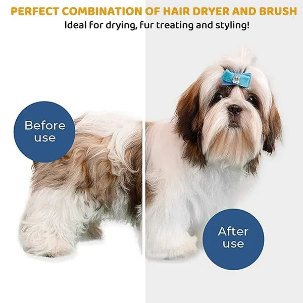 White_Metal_Pet_Hair_Dryer,_2_In_1_Pet_Grooming_Hair_Dryer_With_Slicker_Brush,_Home_Dog_Hair_Dryer_With_Adjustable_Temperatures_Settings,_For_Small_And_Medium_Dogs_And_Cats