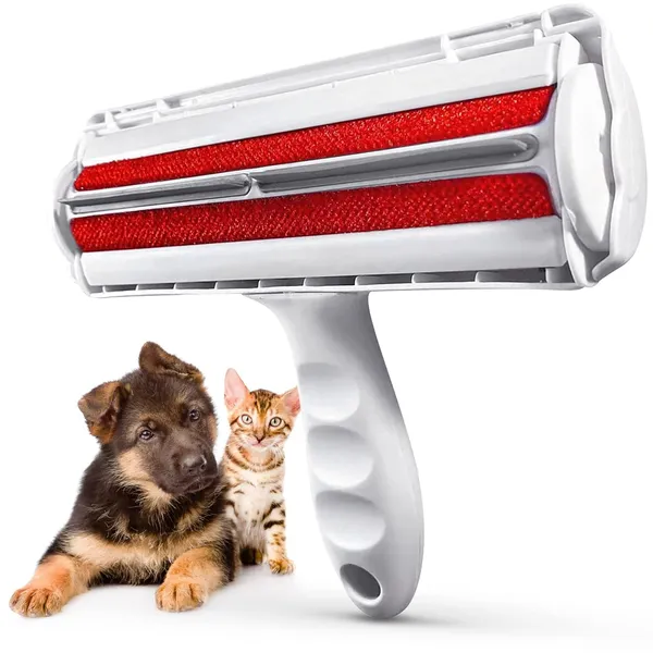 White_Nylon_Pet_Hair_Remover_-_Best_Dog_Accessories_For_Puppy_-_Lint_Roller_-_Remove_Dog,_Cat_Fur_From_Furniture,_Carpets,_Bedding_Clothing
