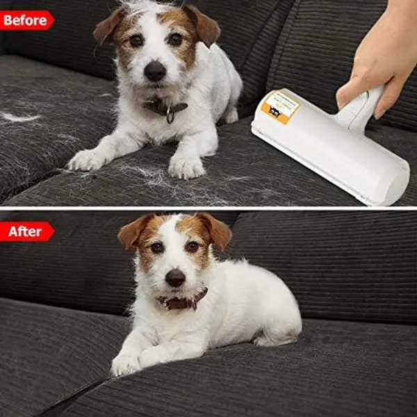 White_Nylon_Pet_Hair_Remover_-_Best_Dog_Accessories_For_Puppy_-_Lint_Roller_-_Remove_Dog,_Cat_Fur_From_Furniture,_Carpets,_Bedding_Clothing
