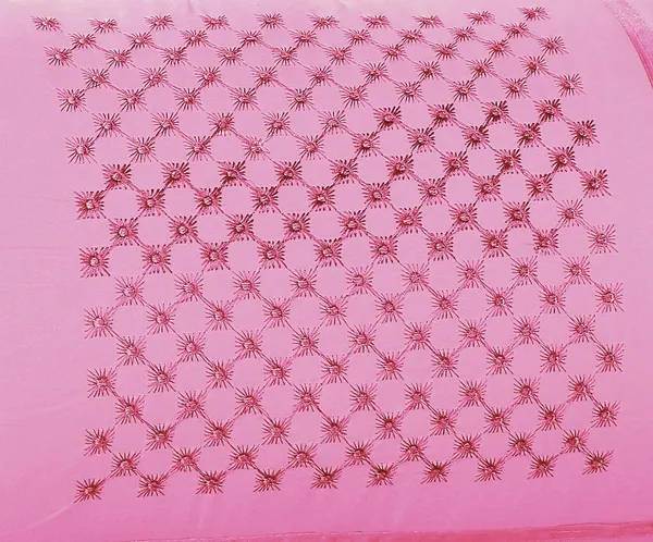 _Set_Of_2_Piece_Pink_Cotton_Bolster_Cover_With_Beautiful_Diamond_Embroidery_,_16_Inch_X_32_Inch