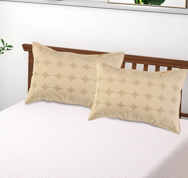 Set_Of_2_Piece__Cream_Embroidery_Pillow_Covers_Zipper_(_70*45_cm_)