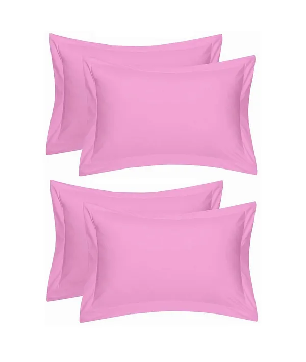 Set_Of_4_Pink_Plain_Solid_Pillow_Covers_King_Size__(_70*45_cm_)