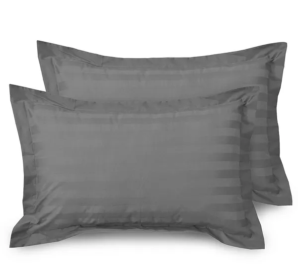 Set_Of_4__Grey_Stripes_Cotton_Pillow_Cover_King_Size_Grey_144_Tc_(_70*45_cm_)