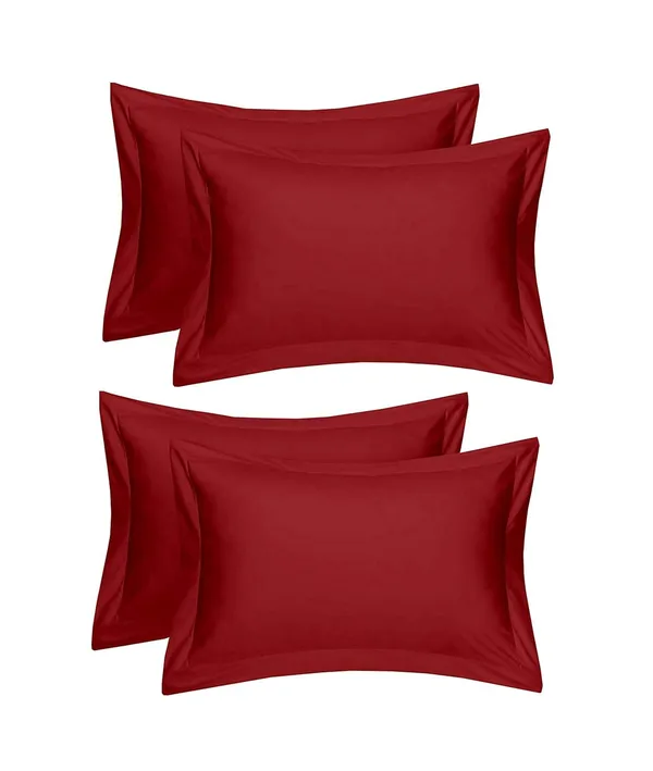 Set_Of_4_Maroon_Plain_100%_Cotton_Pillow_Cover_King_Size__(_70*45_cm_)