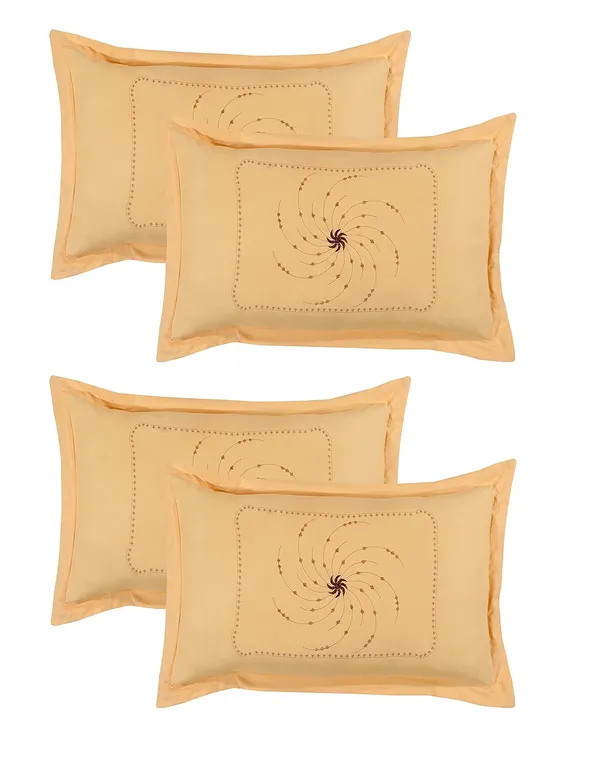 Set_Of_4_Beige_Embroidery_Pillow_Cover_King_Size__(_70*45_cm_)