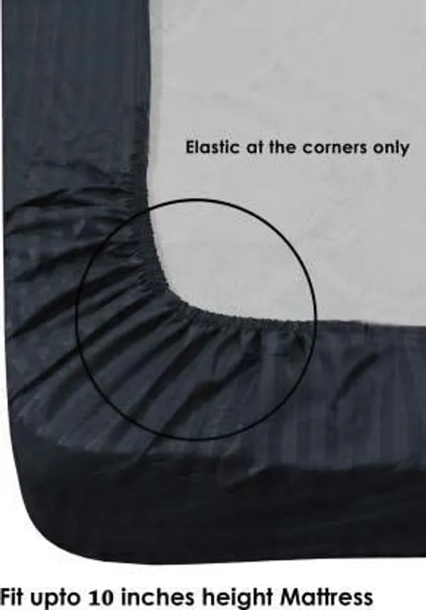 Grey_Elastic_Fitted_Stripes_King_Size_Bedsheet_With_2_Pillow_Covers_Grey_(_245*230_Cm_)