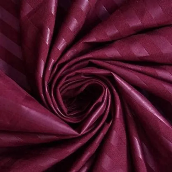 Wine_Elastic_Fitted_Stripes_King_Size_Bedsheet_With_2_Pillow_2,_Cotton_(_245*230_Cm_)