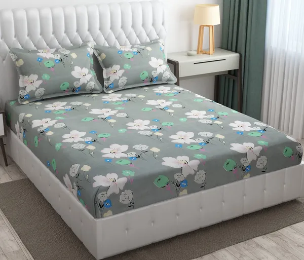 Yellow_Glace_Cotton_Bedsheet_With_2_Pillow_Covers_Fast_(_245*230_Cm_)