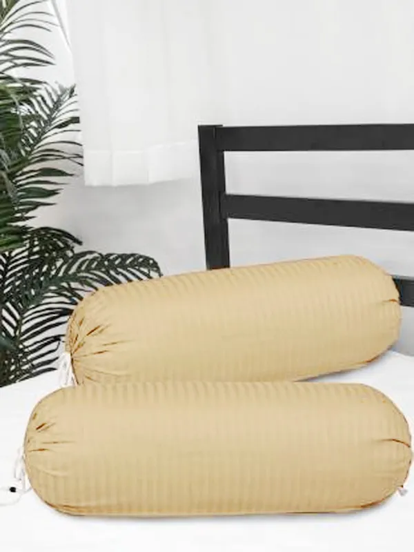 Set_Of_2_Piece_Maroon_Bolster_Cover__Satin_Stripes