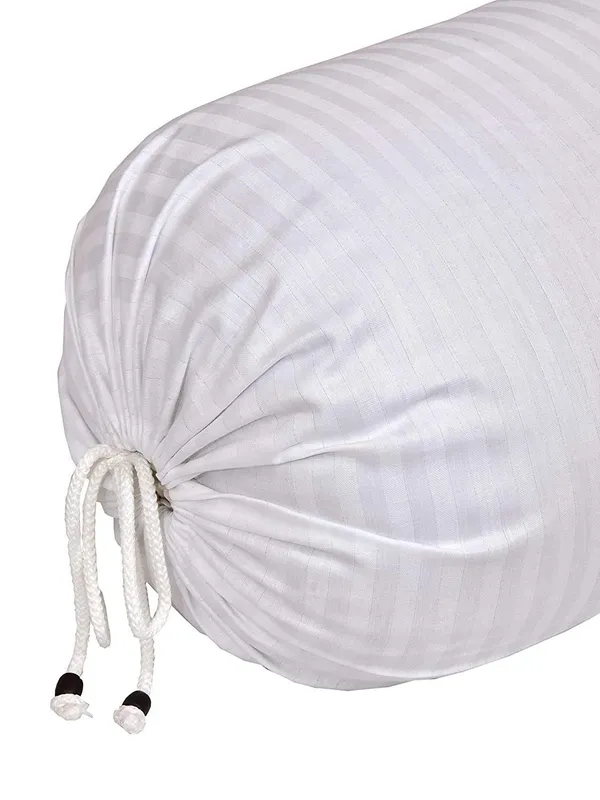 Set_Of_2_Piece_Maroon_Bolster_Cover_Satin_Stripes