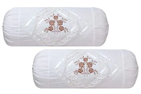 Set_Of_2_Piece_White_Beige_Flower_Cotton_Embroidery_Bolsters_Covers