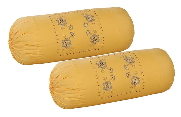 Beige_Bolster_Cover_With_Beautiful_Flower_Embroidery