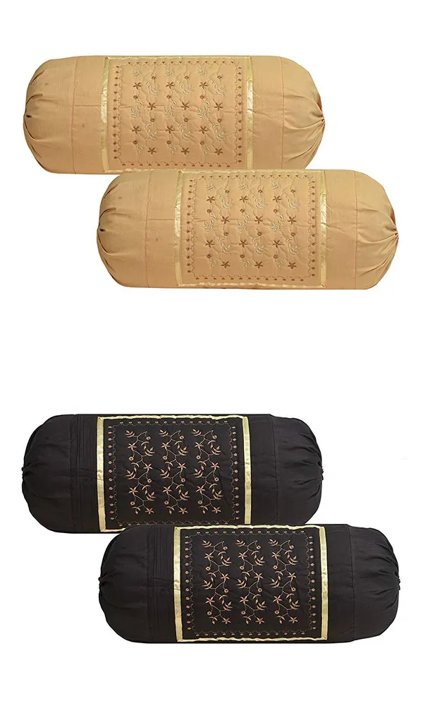 Pack_Of_4_Brown_Cotton_Embroidered_Bolsters_Cover