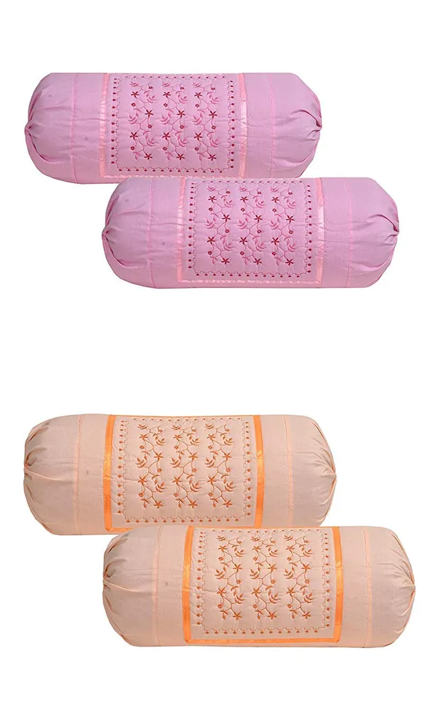 Pack_Of_4_Pink_Cotton_Embroidered_Bolsters_Cover