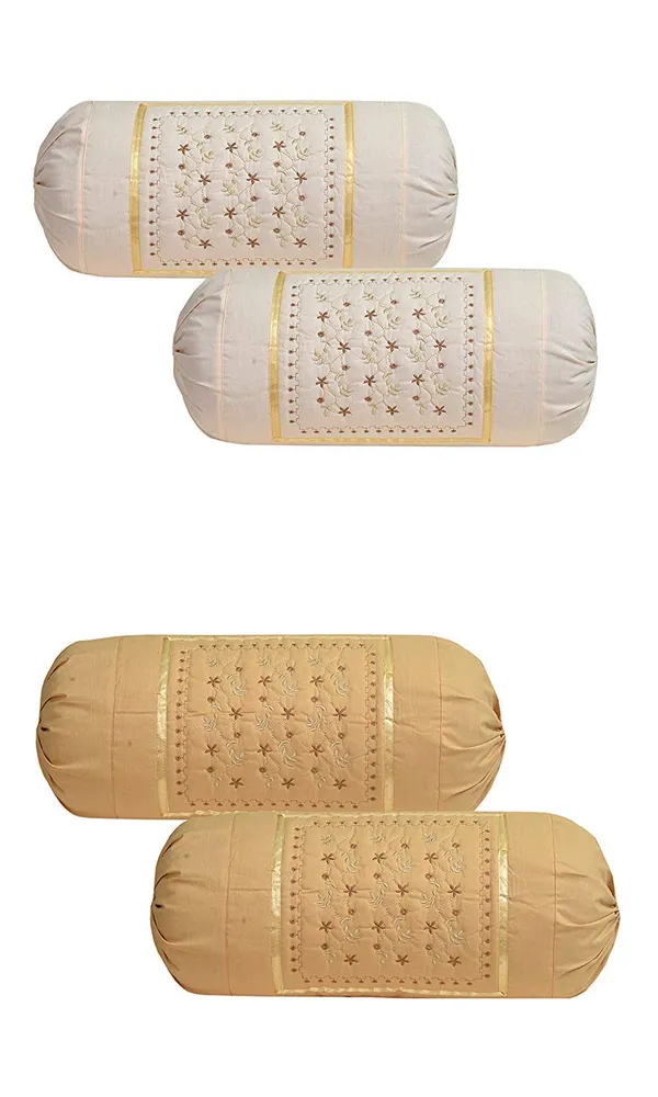 Pack_Of_4_Beige_Cotton_Embroidered_Bolsters_Cover