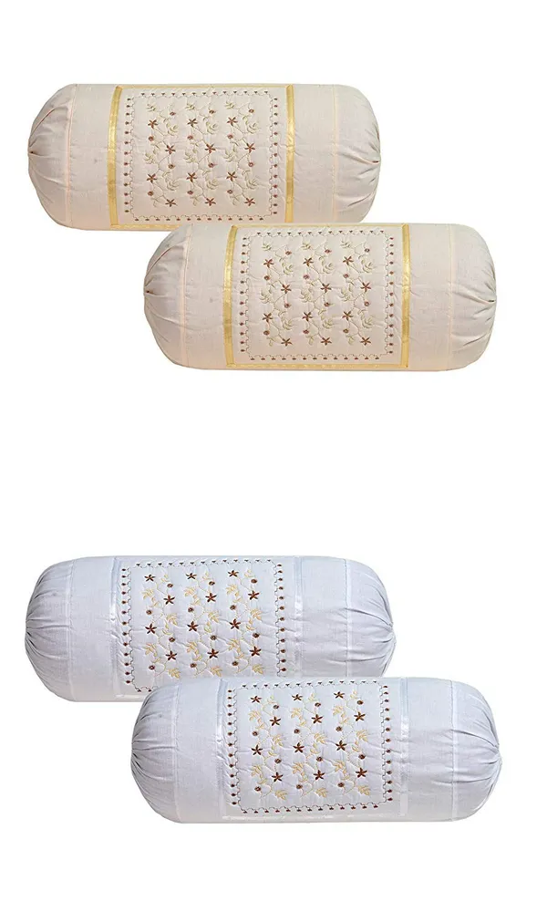 Pack_Of_4_White_Cotton_Embroidered_Bolsters_Cover