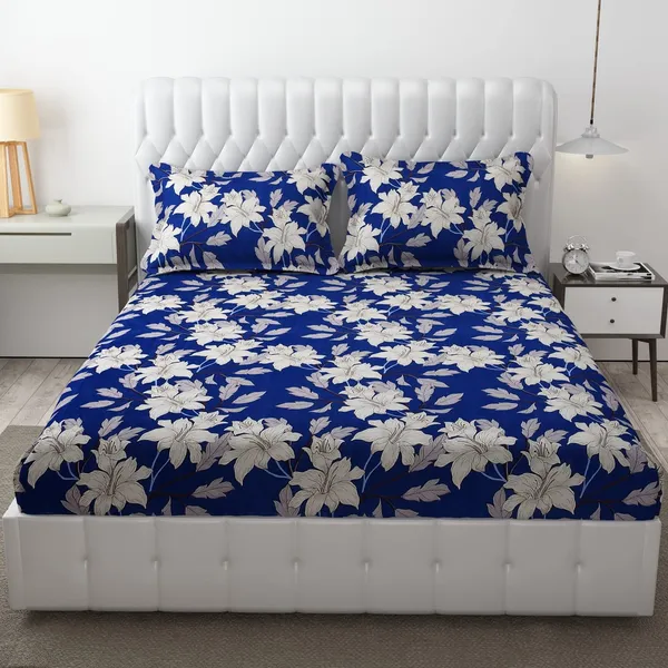 Multicolor_Super_Soft_Glace_Cotton_Checkered,_Floral_Pattern_King_Size_Double_Bed_Sheets_With_2_Pillow_Covers_Flower_Design2_(_70*45_cm_)