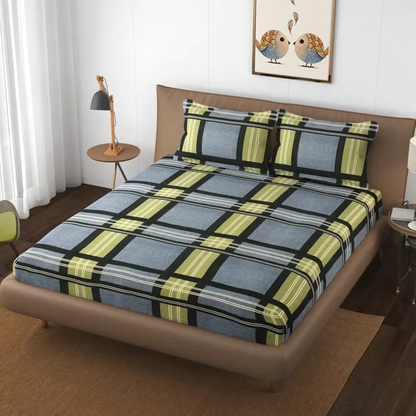 Multicolor_Super_Soft_Glace_Cotton_Floral_Double_Bedsheets_With_2_Pillow_Covers_King_Size_(_245*230_Cm_)