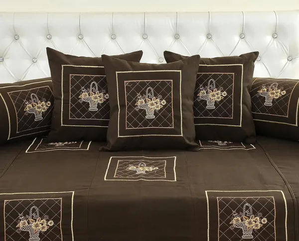 Set_Of_8_Piece_Brown_Microfiber_Emboided_Diwan__Dark