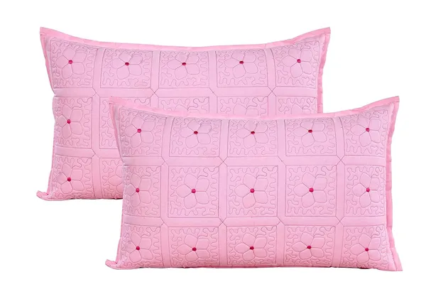 Set_Of_4_Pink_King_Size_Cotton_Pillow_Covers_Solid_Color_(_70*45_cm_)