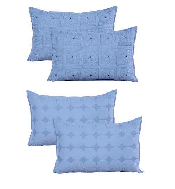 Set_Of_4__Maroon_King_Size_Cotton_Pillow_Covers_Solid_Color_(_70*45_cm_)