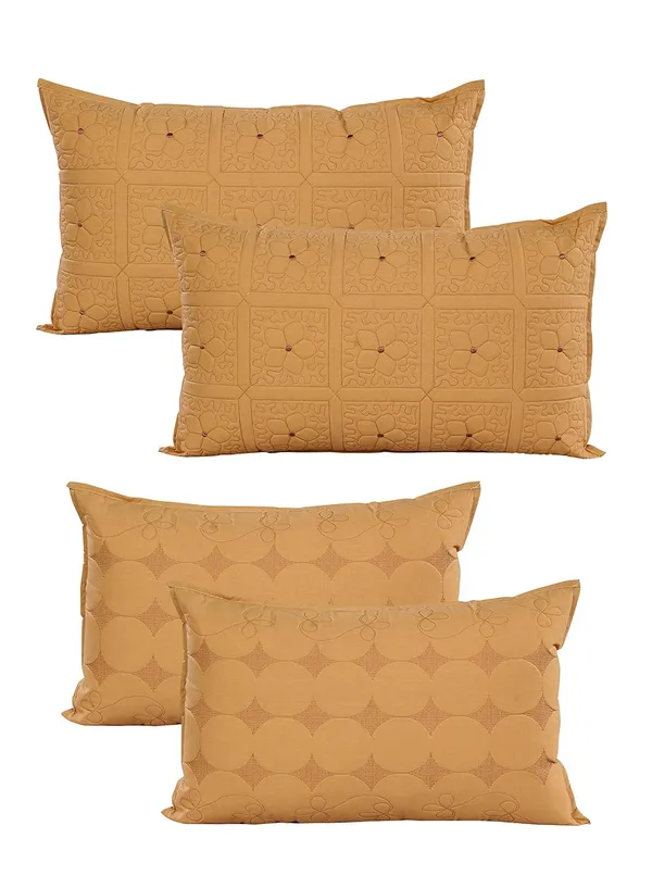 Set_Of_4_White_Beige_Cotton_Heavy_Embroidery_Pillow_Covers__(_70*45_cm_)