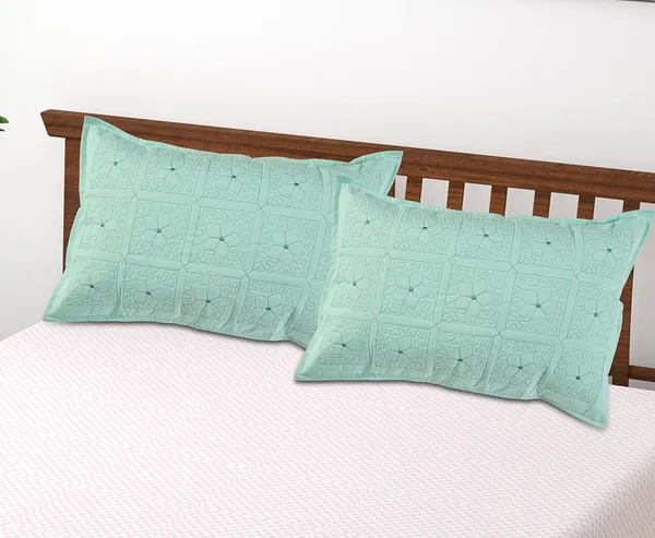 Set_Of_2_Piece_Sea_Green_Embroidery_Pillow_Covers__Zipper_Seagreen_(_70*45_cm_)