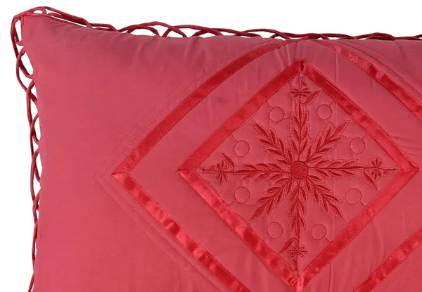 Set_Of_2__Dark_Pink_Luxurious_Embroidered_Cotton_Pillow_Covers_Dark_(_70*45_cm_)