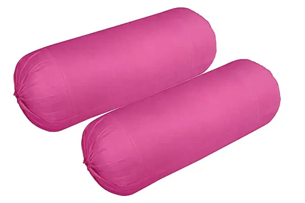 Set_Of_2_Purple,_Wine_Plain_Cotton_Bolsters_Cover__,_King_Size