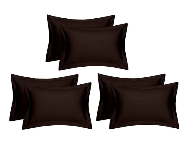 Set_Of_6_Piece_Brown_Solid_Pillow_Covers__King_Size_(_70*45_cm_)