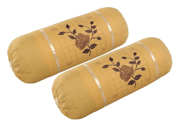 Pack_Of_2_Skin_Microfiber_New_Embroidered_Bolsters_Cover__Color