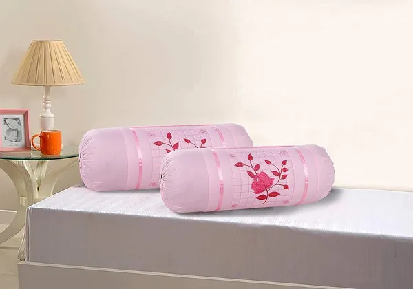 Set_Of_2_Piece_Pink_Cotton_Bolster_Cover__Beautiful_Rose_Embroidery_Color