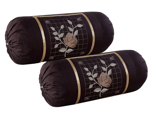 Set_Of_4_Piece__Cream_&_Brown_Embroided__Bolster_Covers