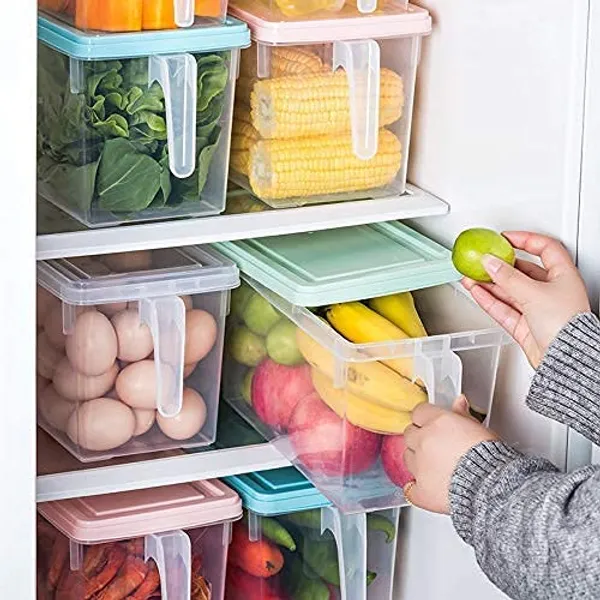 Yellow_&_White_Square_Food_Storage_Containers_With_Handle