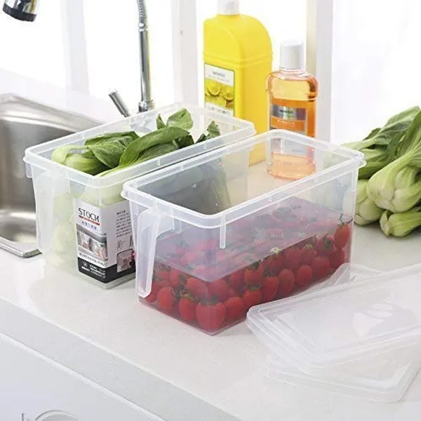 Yellow_&_White_Square_Food_Storage_Containers_With_Handle