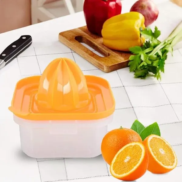 Orange_Plastic_Hand_Juicer