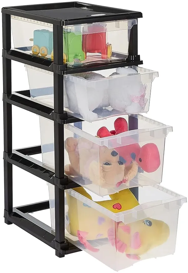 Transparent_Multi-Purpose_Modular_Drawer_Storage_Set_Of_4