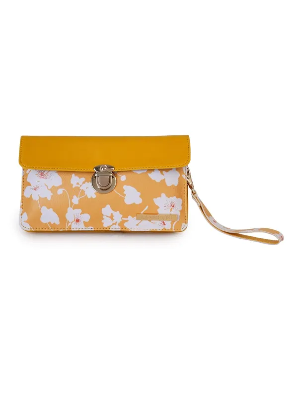 Yellow_Premium_Quality_Faux_Leather_Clutch_For_Women