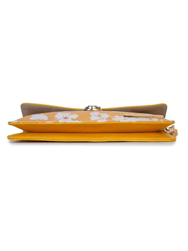 Yellow_Premium_Quality_Faux_Leather_Clutch_For_Women