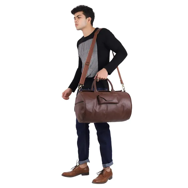 Brown_Premium_Quality__Dusk_Men_Duffle_Bag_For_Women