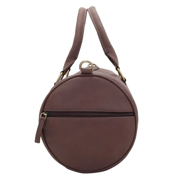 Brown_Premium_Quality__Crush_Men'S_Synthetic_Duffle_Bag_For_Women